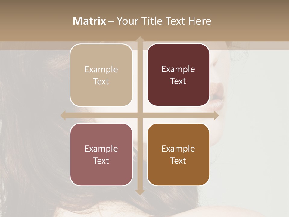 Woman Vanity Pose PowerPoint Template