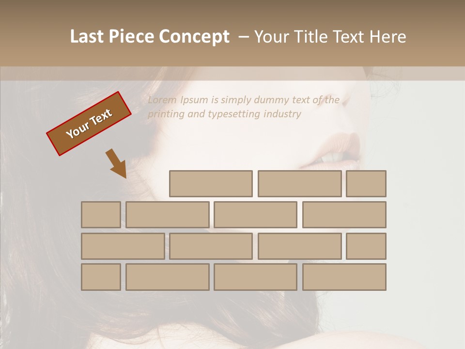 Woman Vanity Pose PowerPoint Template