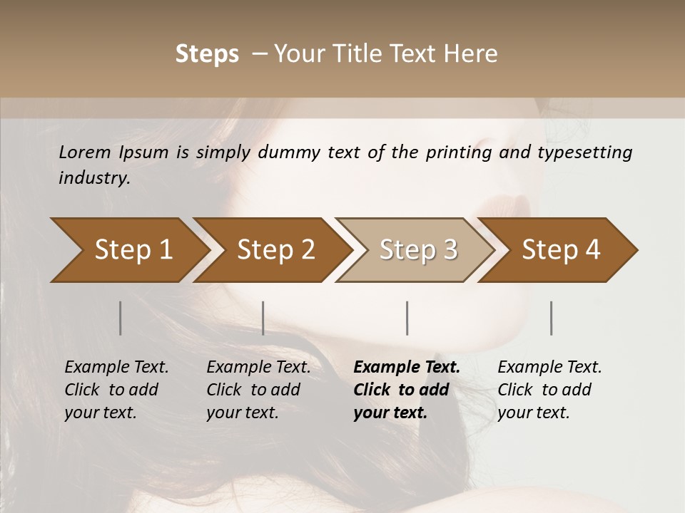 Woman Vanity Pose PowerPoint Template