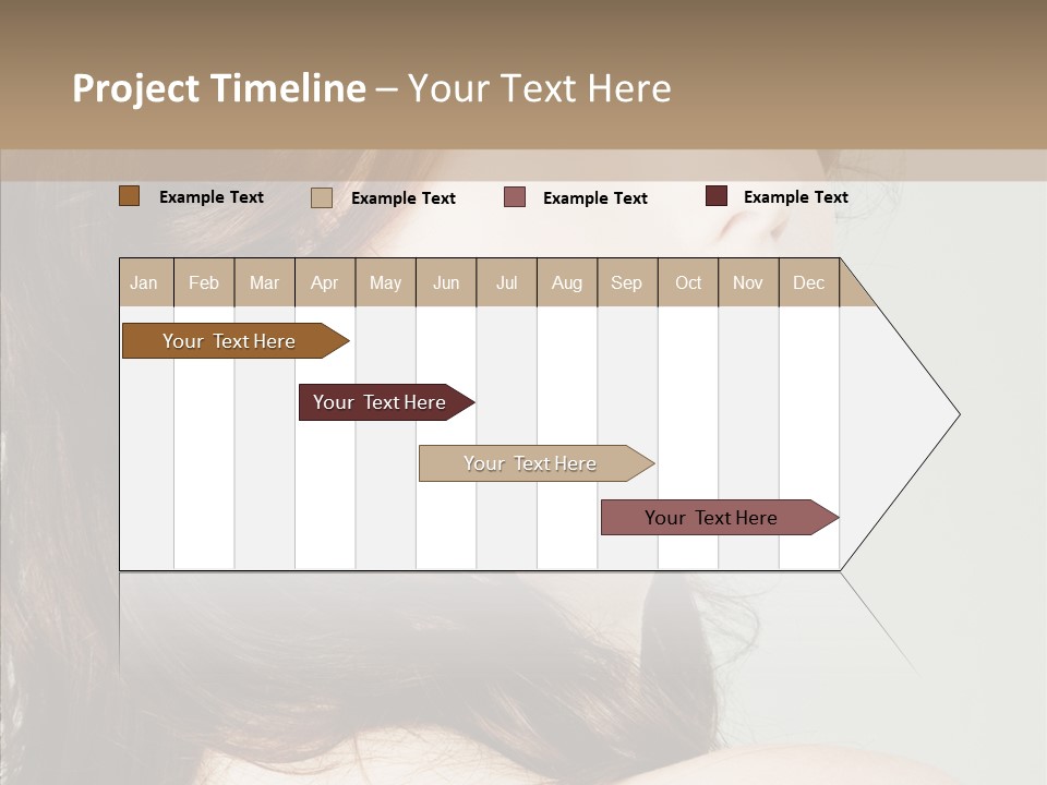 Woman Vanity Pose PowerPoint Template