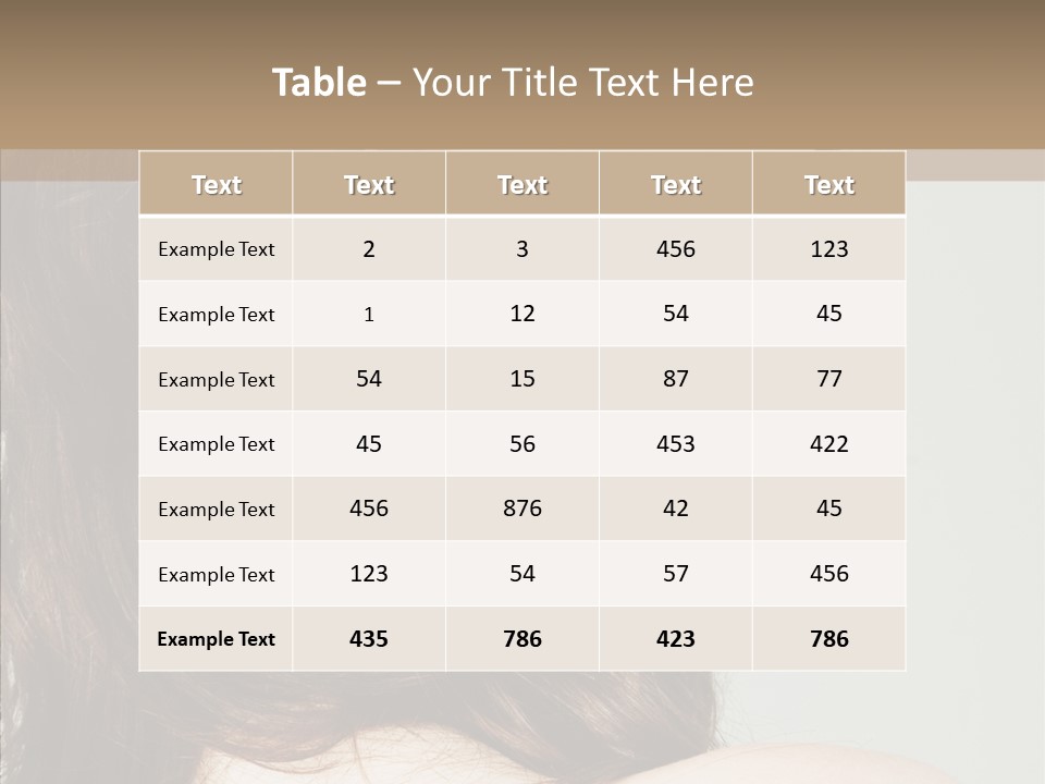 Woman Vanity Pose PowerPoint Template