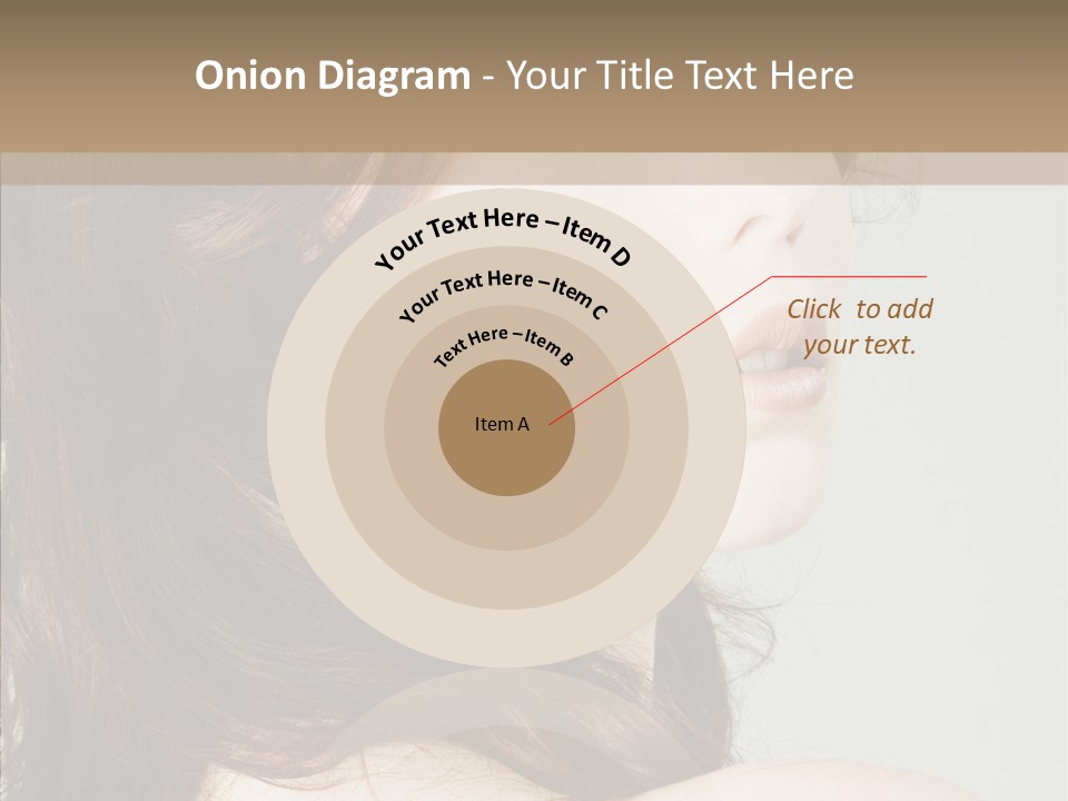 Woman Vanity Pose PowerPoint Template