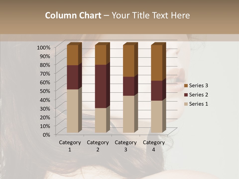 Woman Vanity Pose PowerPoint Template