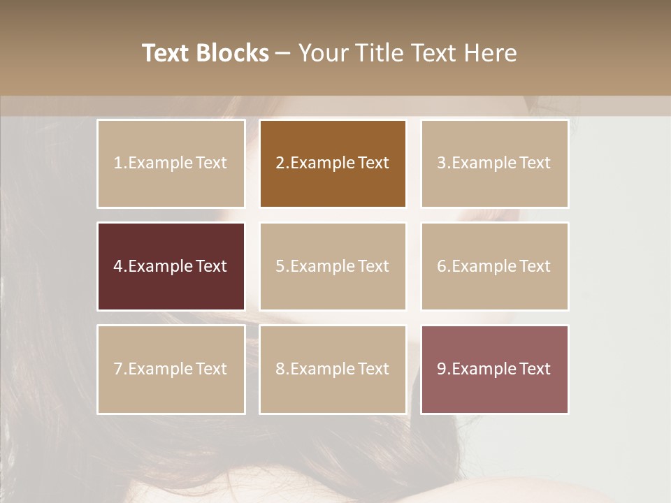 Woman Vanity Pose PowerPoint Template