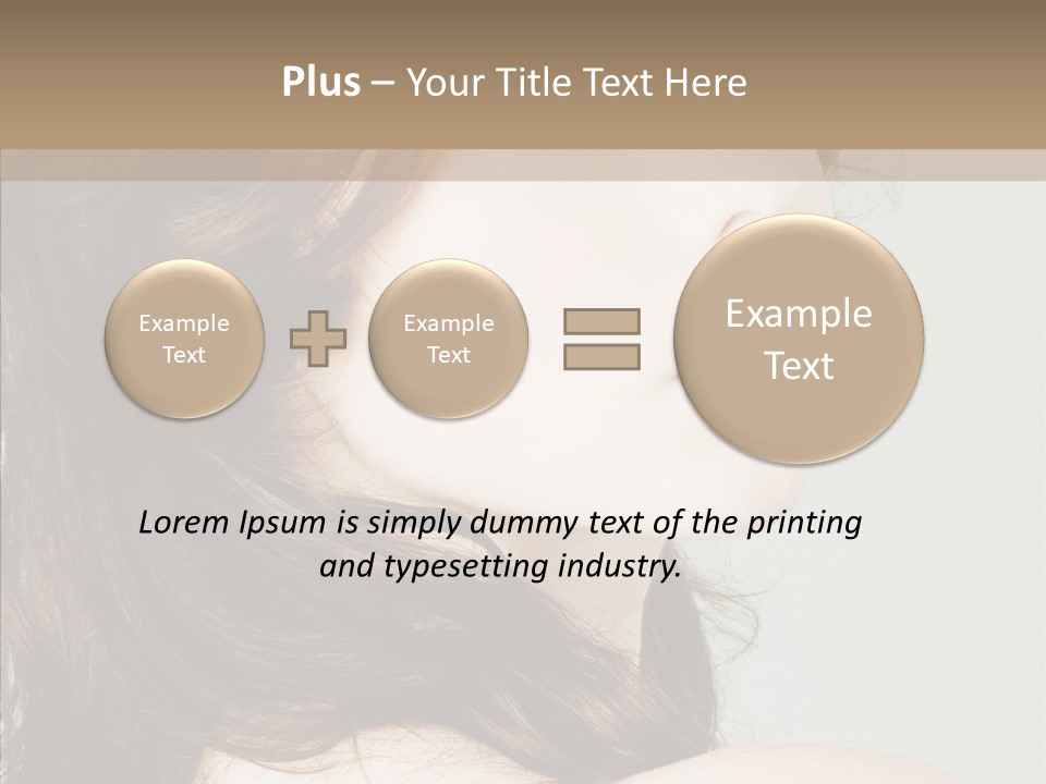 Woman Vanity Pose PowerPoint Template