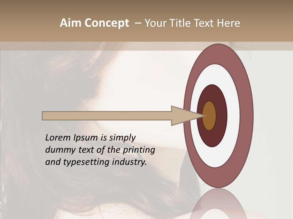 Woman Vanity Pose PowerPoint Template