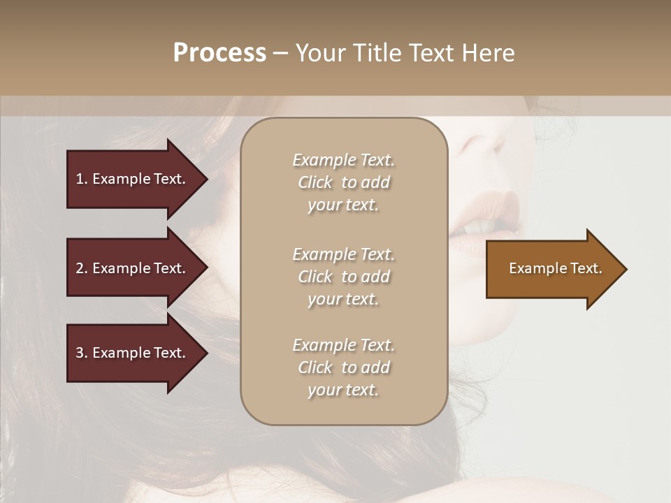 Woman Vanity Pose PowerPoint Template