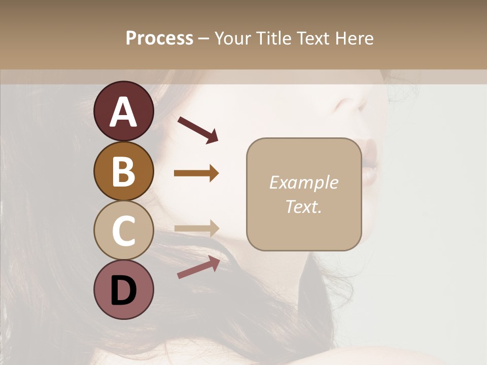 Woman Vanity Pose PowerPoint Template