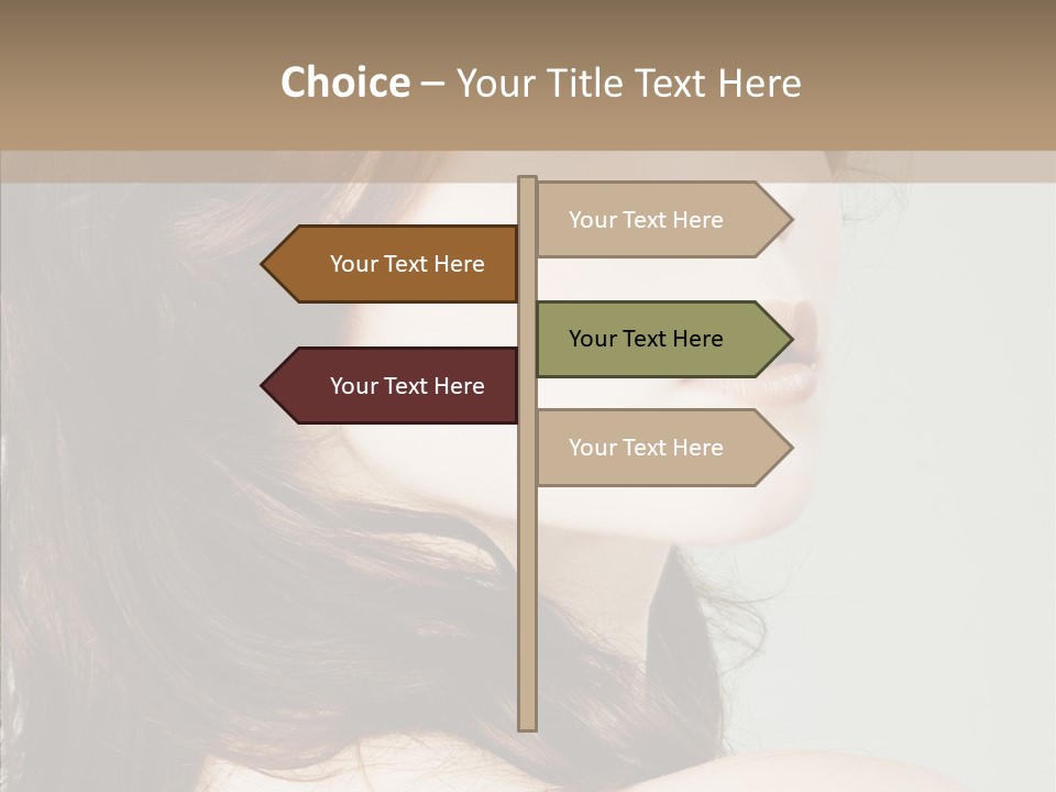 Woman Vanity Pose PowerPoint Template