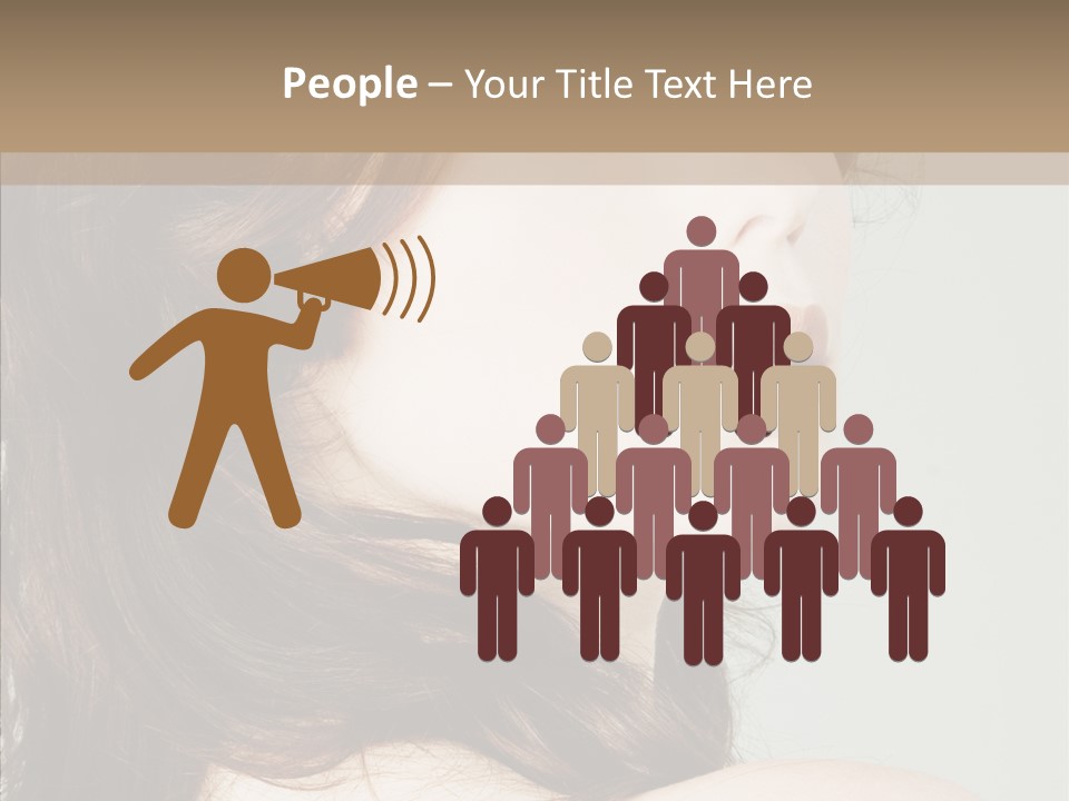 Woman Vanity Pose PowerPoint Template