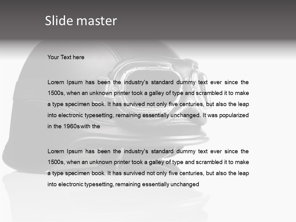 Ride Road Pilot PowerPoint Template