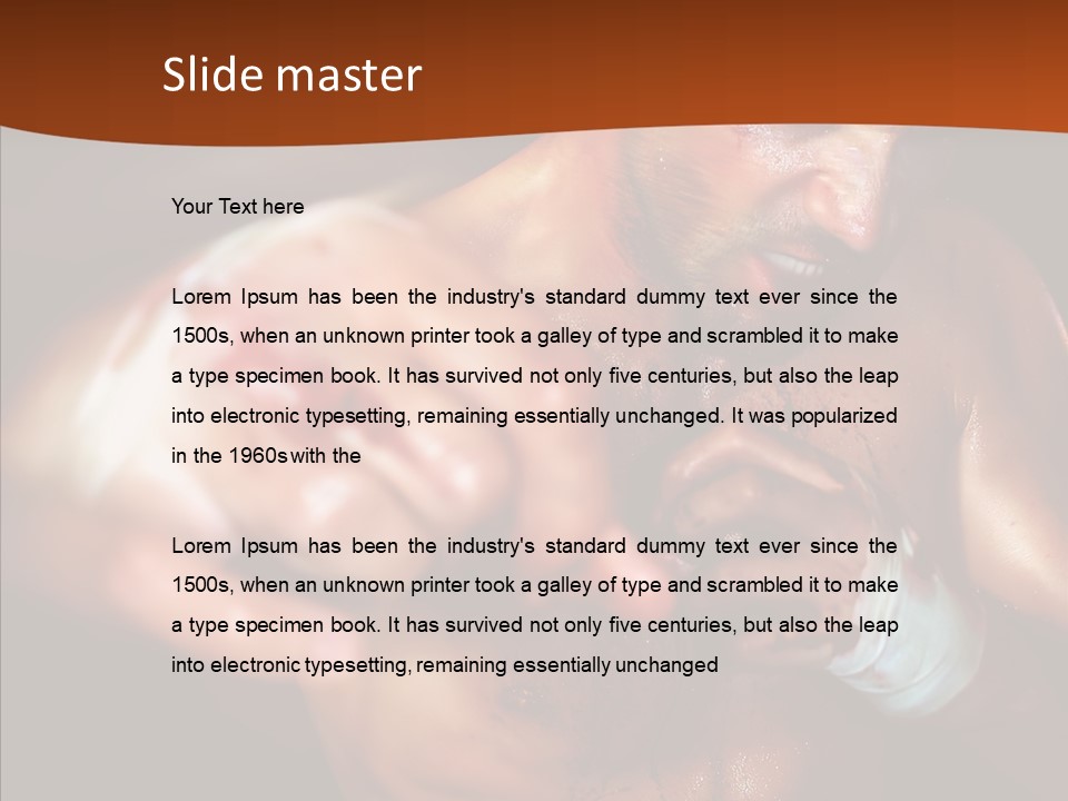 Body Y Caucasian PowerPoint Template