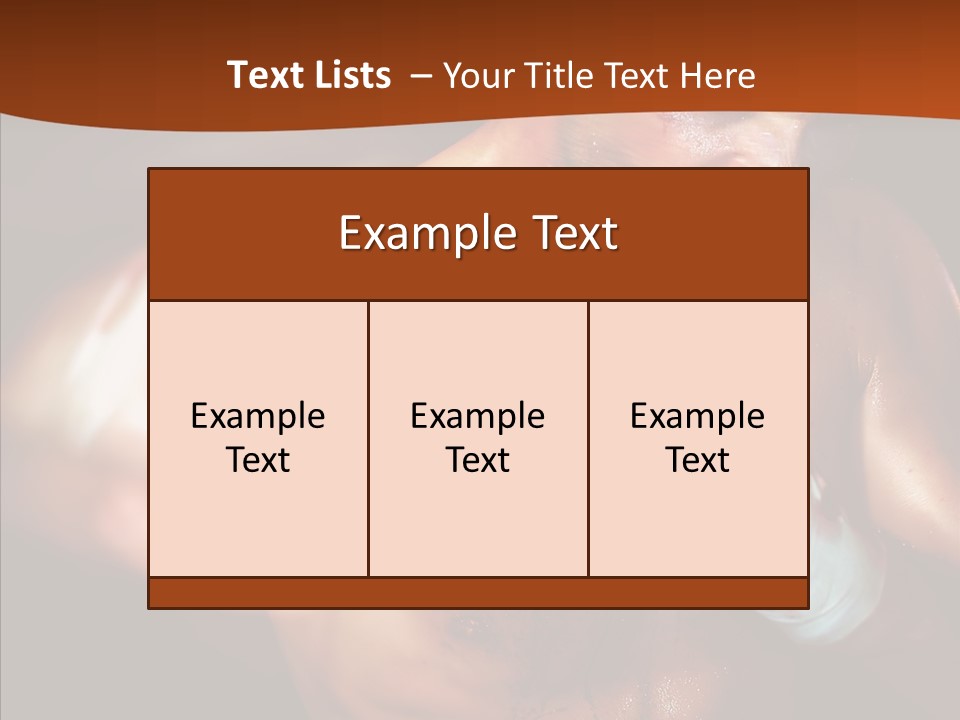 Body Y Caucasian PowerPoint Template