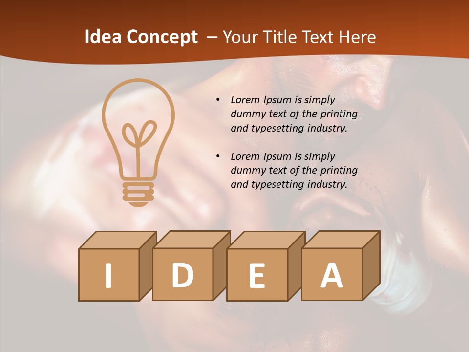 Body Y Caucasian PowerPoint Template