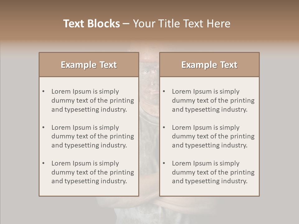 Dust Laborer Dirty PowerPoint Template