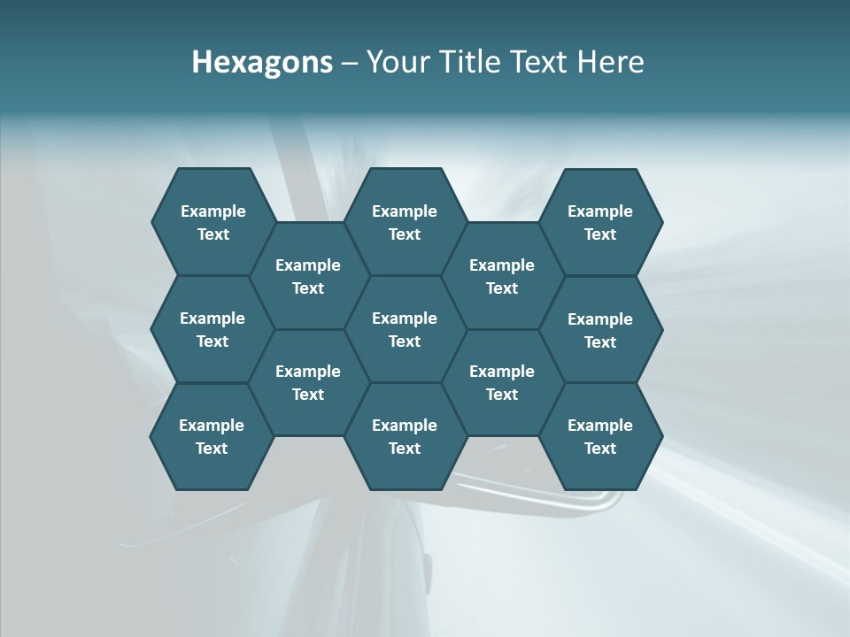 Rear View Drive Faster PowerPoint Template