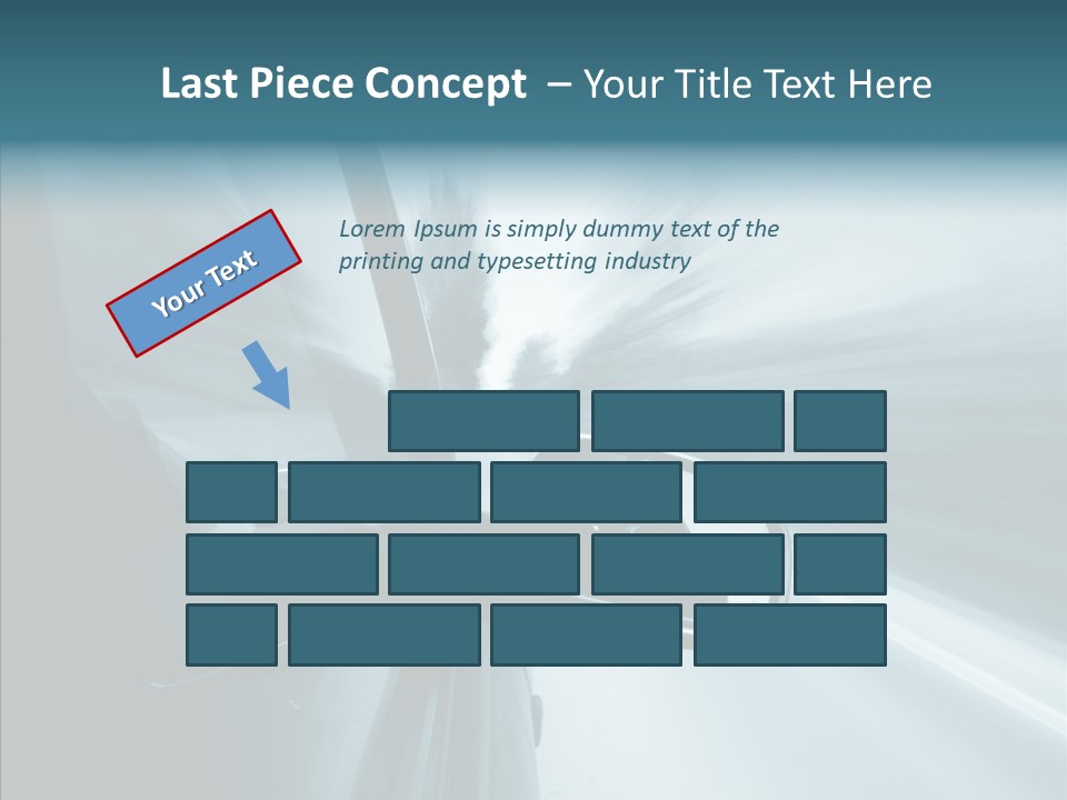 Rear View Drive Faster PowerPoint Template
