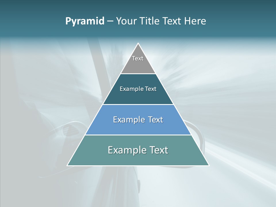 Rear View Drive Faster PowerPoint Template