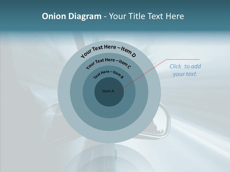 Rear View Drive Faster PowerPoint Template