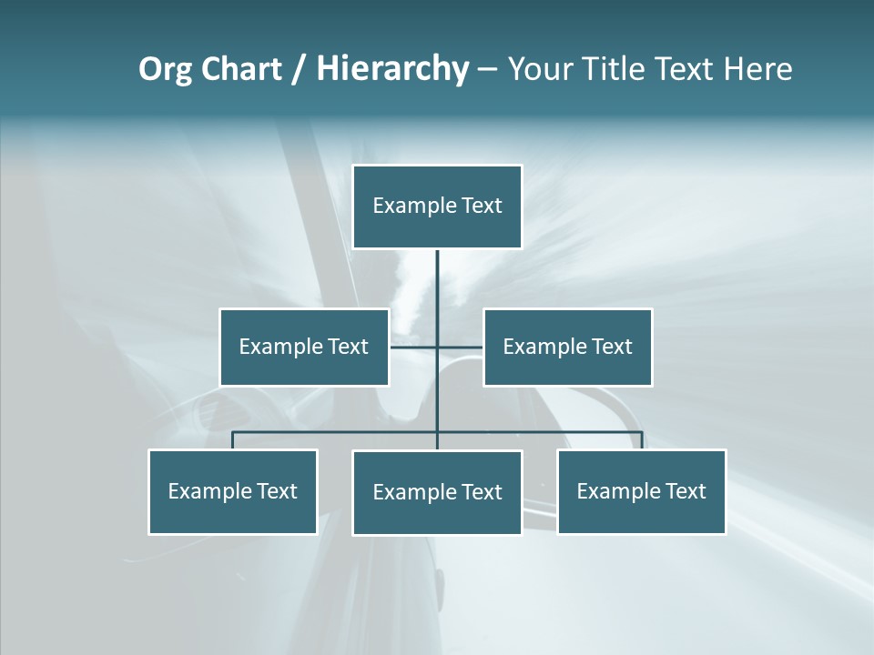 Rear View Drive Faster PowerPoint Template