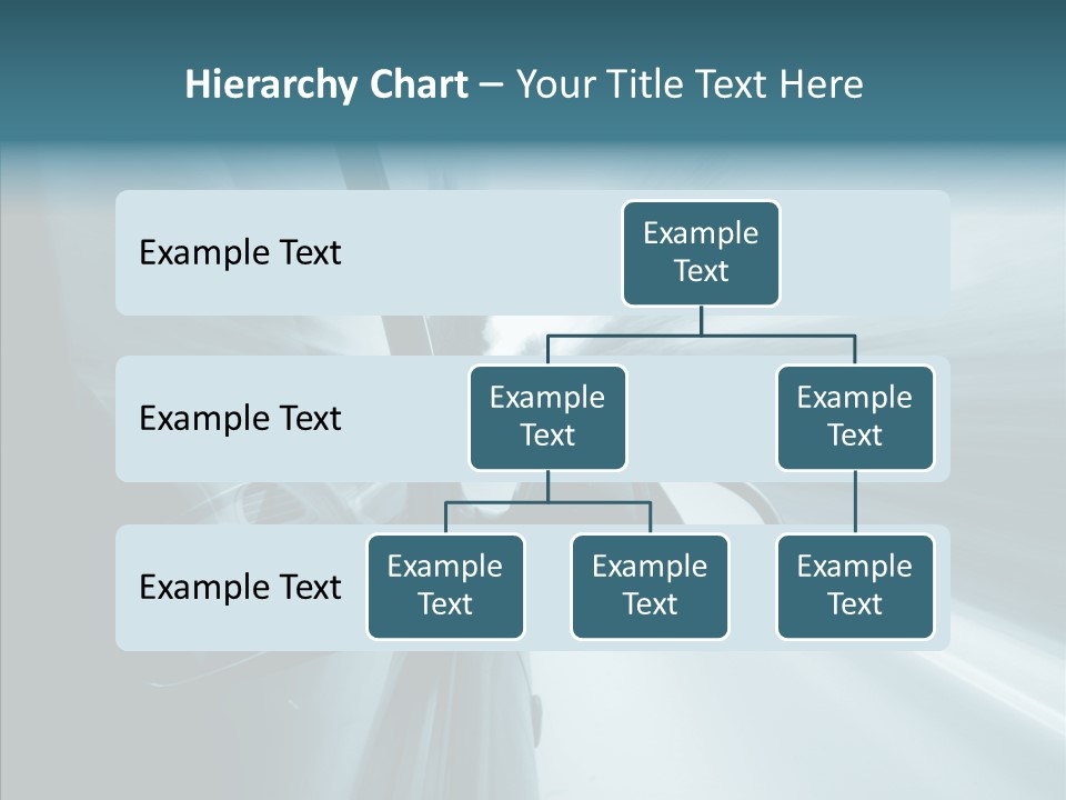 Rear View Drive Faster PowerPoint Template