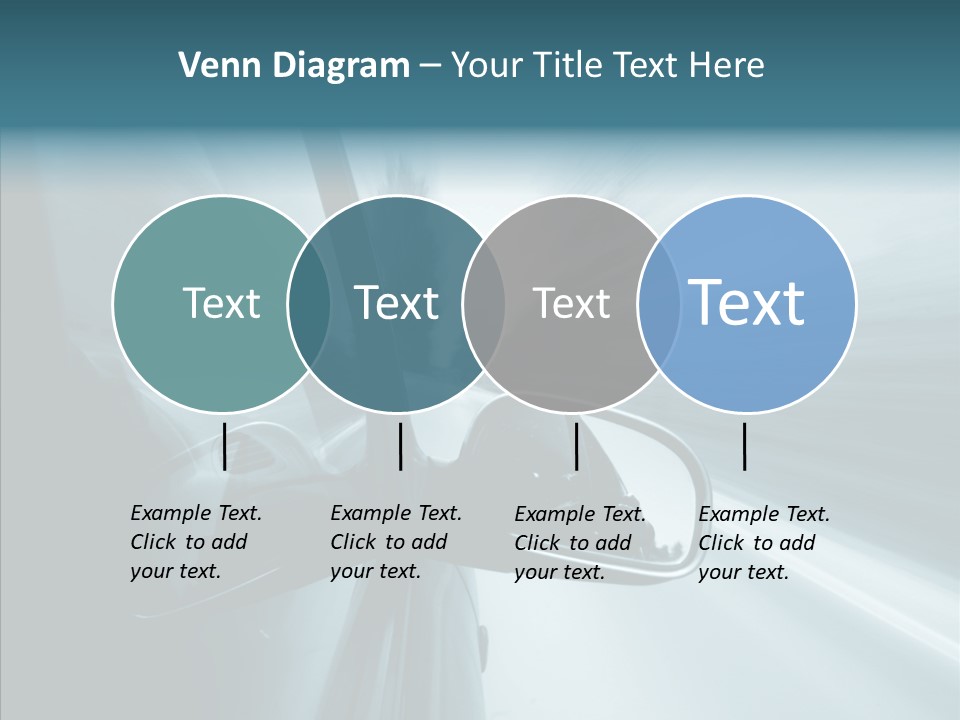 Rear View Drive Faster PowerPoint Template