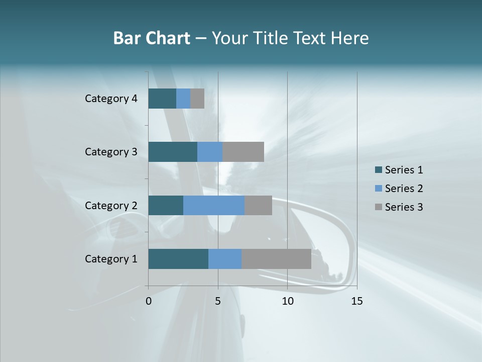 Rear View Drive Faster PowerPoint Template