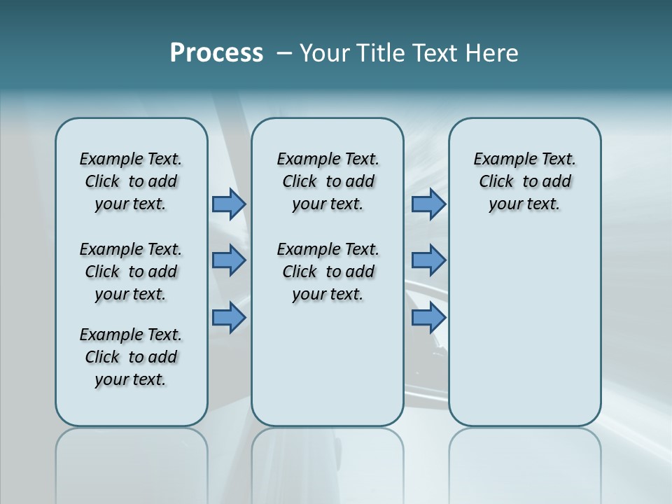 Rear View Drive Faster PowerPoint Template