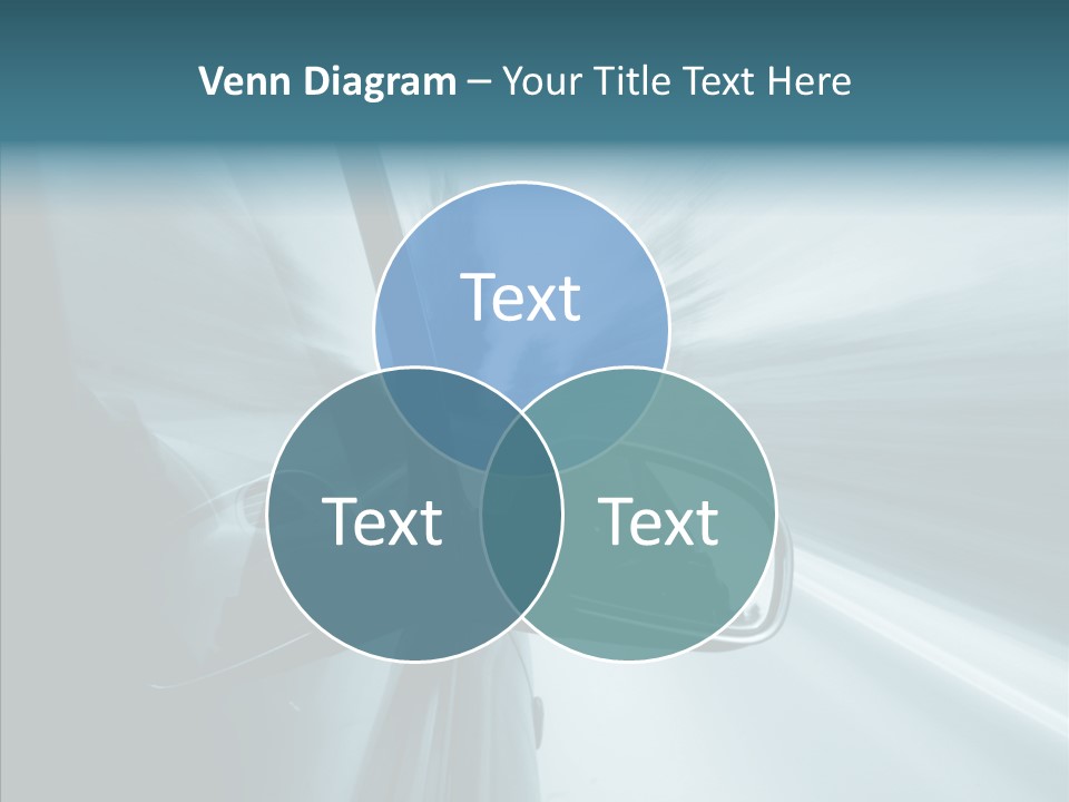 Rear View Drive Faster PowerPoint Template
