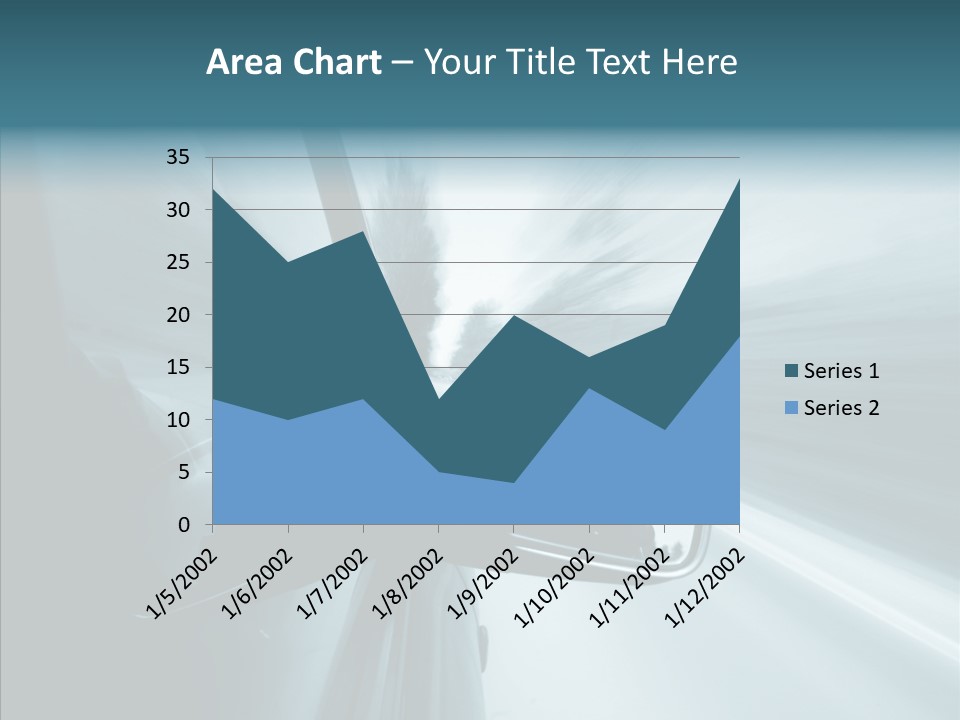 Rear View Drive Faster PowerPoint Template