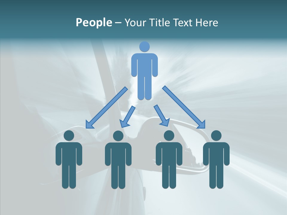 Rear View Drive Faster PowerPoint Template