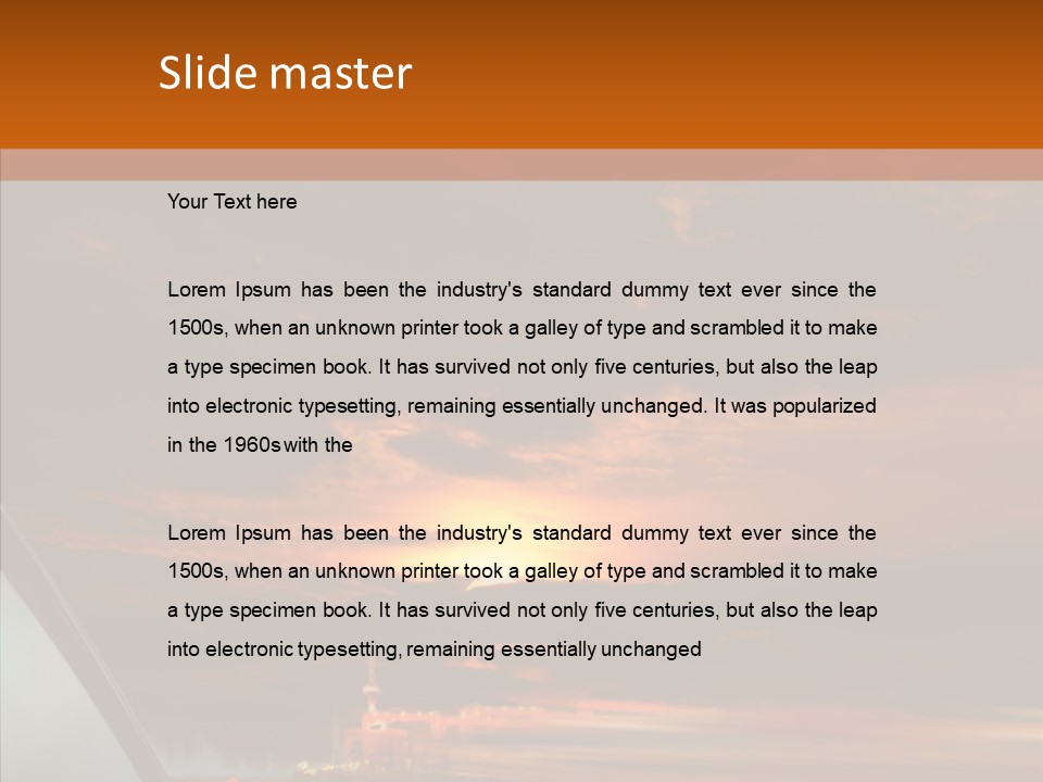 Racing Building Transport PowerPoint Template