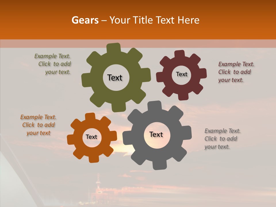 Racing Building Transport PowerPoint Template