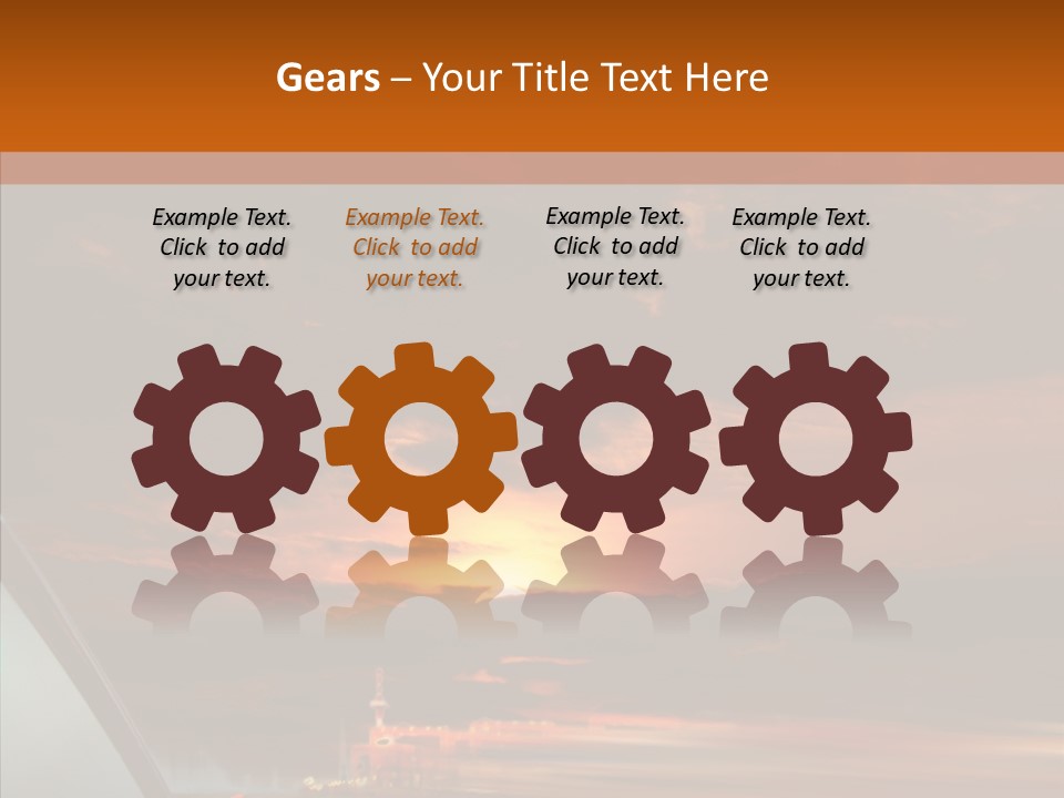 Racing Building Transport PowerPoint Template