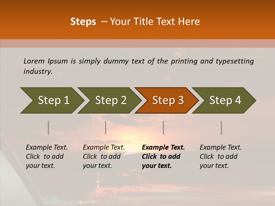 Racing Building Transport PowerPoint Template