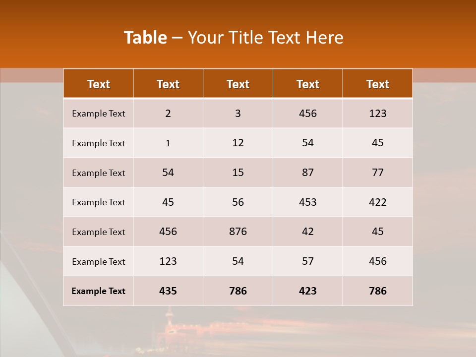 Racing Building Transport PowerPoint Template