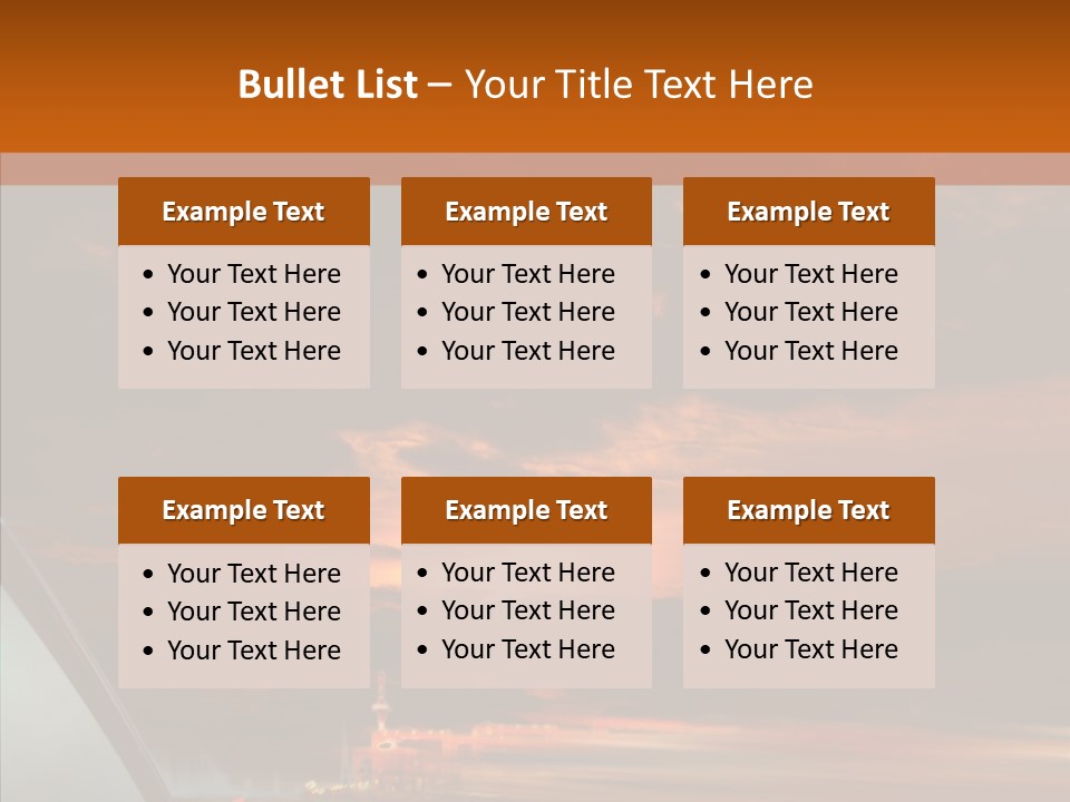 Racing Building Transport PowerPoint Template