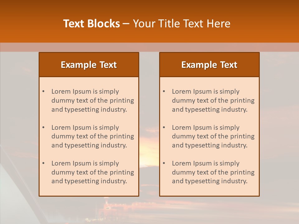 Racing Building Transport PowerPoint Template