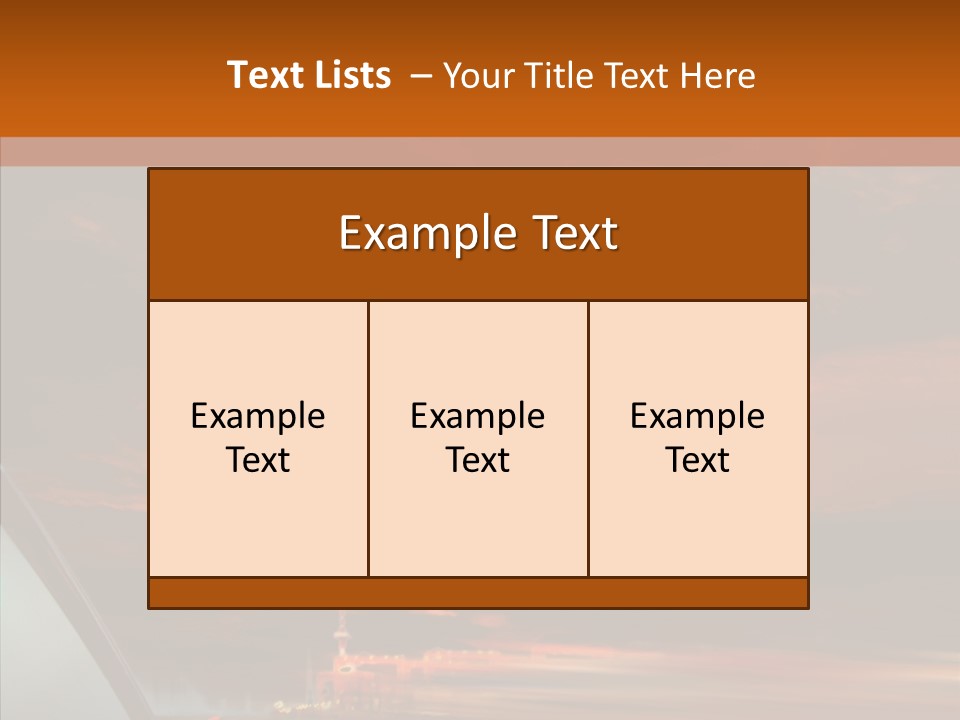 Racing Building Transport PowerPoint Template