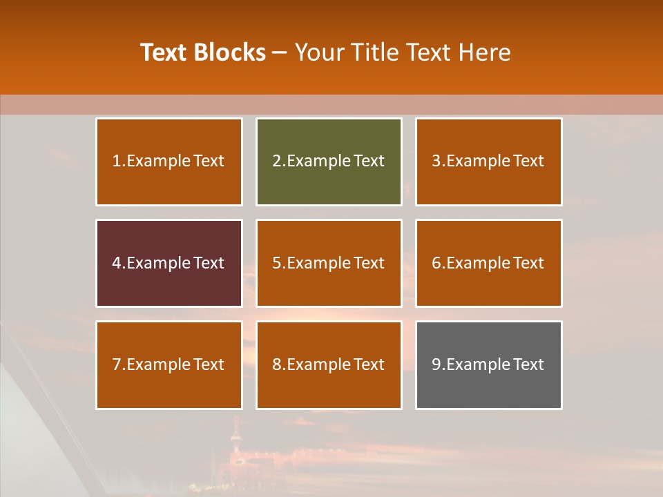 Racing Building Transport PowerPoint Template