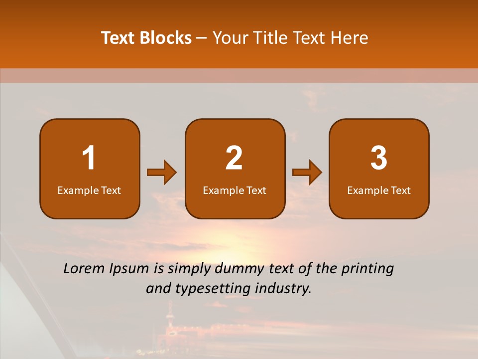 Racing Building Transport PowerPoint Template