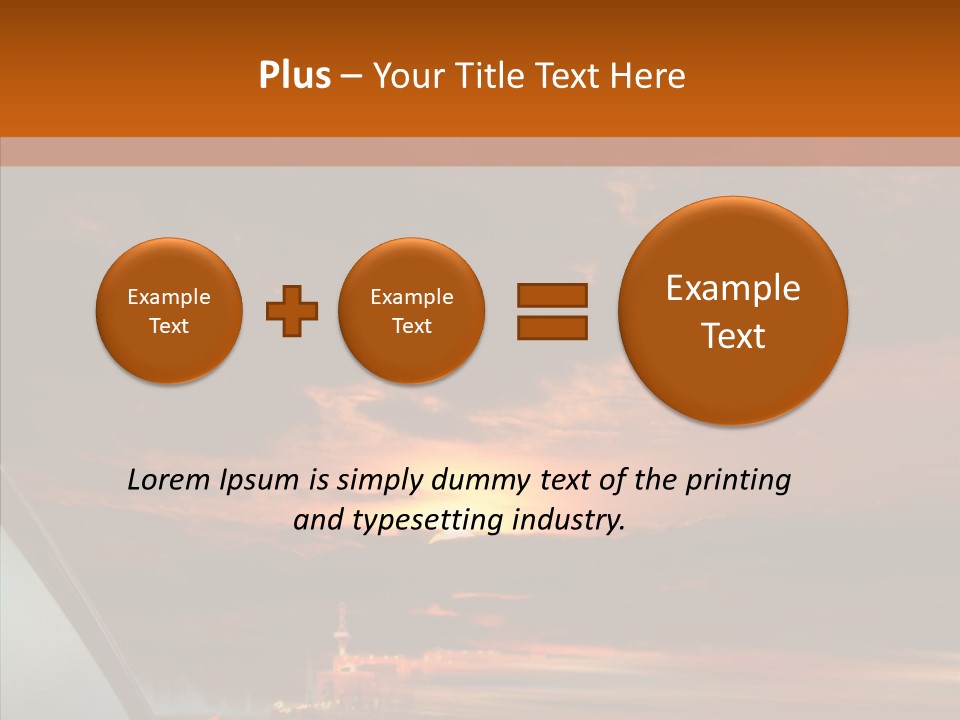 Racing Building Transport PowerPoint Template