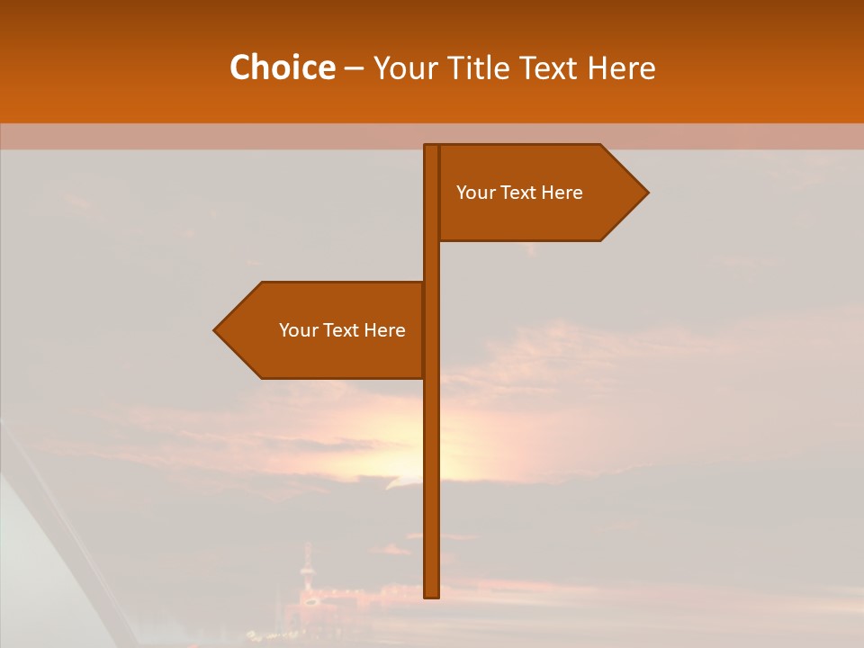 Racing Building Transport PowerPoint Template