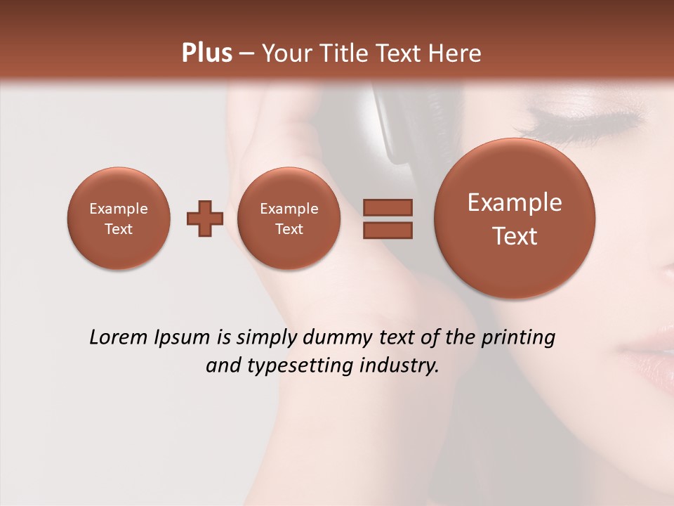 People Portrait Grey PowerPoint Template