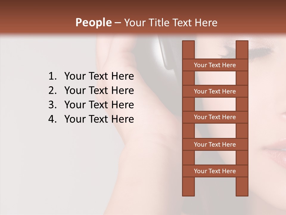 People Portrait Grey PowerPoint Template