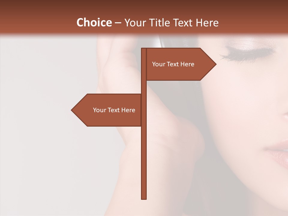 People Portrait Grey PowerPoint Template