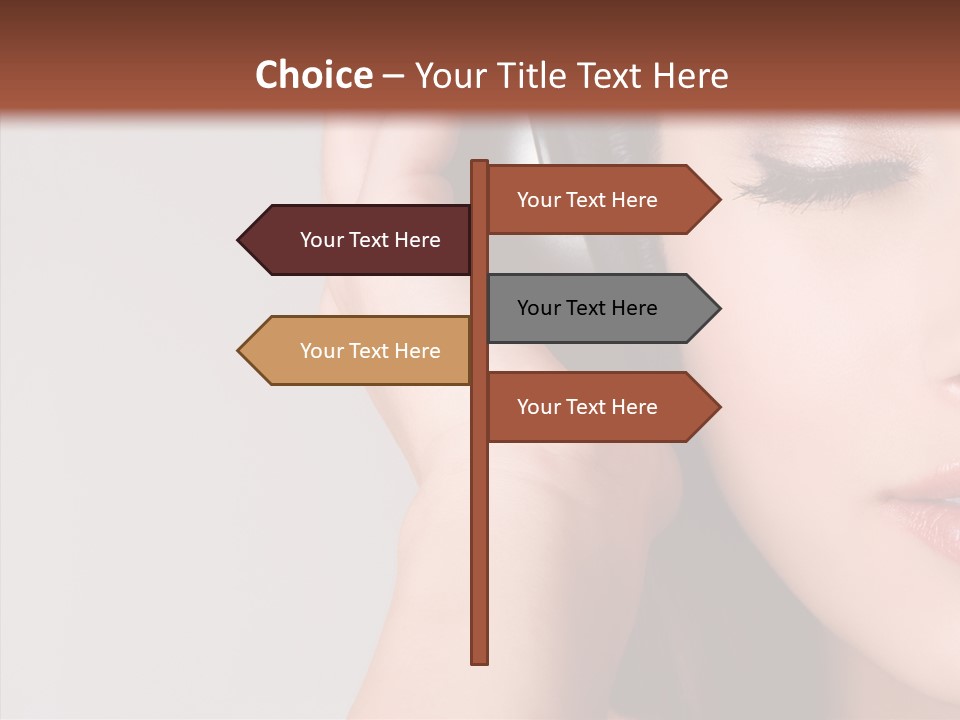 People Portrait Grey PowerPoint Template