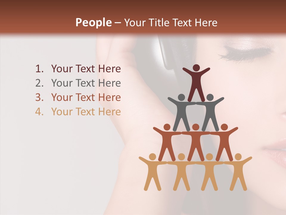 People Portrait Grey PowerPoint Template