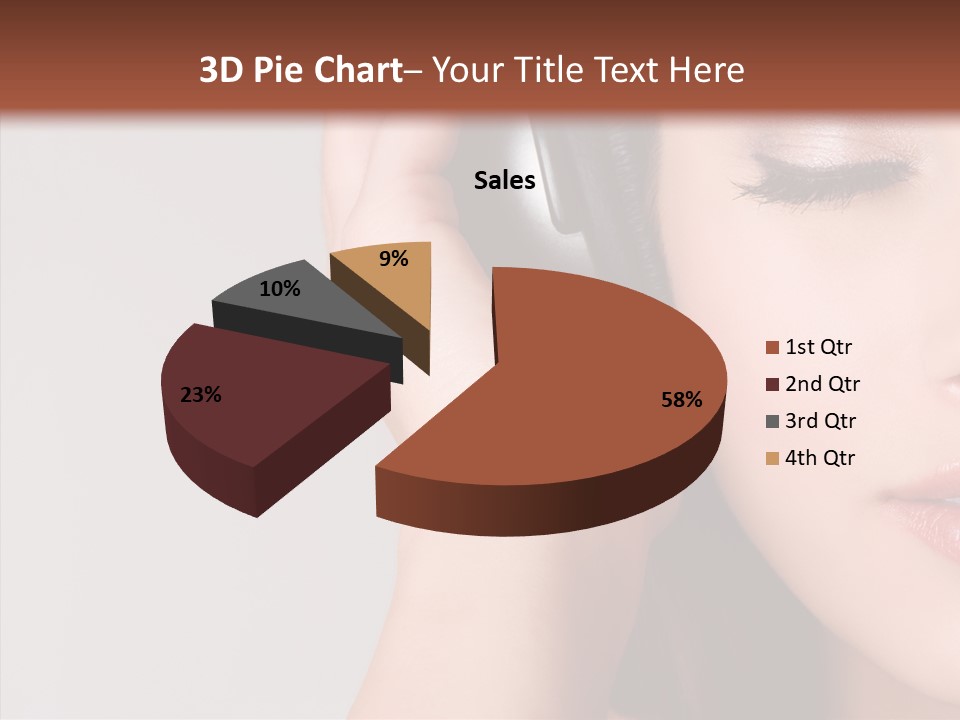 People Portrait Grey PowerPoint Template