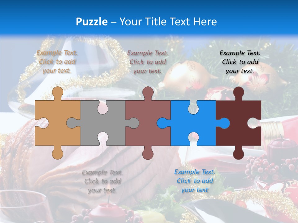 Close Up Cuts Salad PowerPoint Template